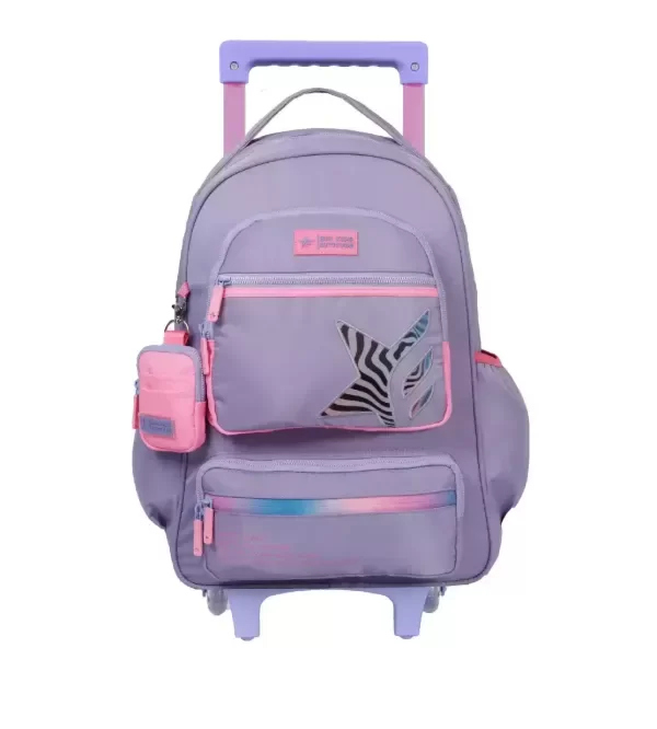 Producto - MOCHILA CON CARRO LILA FOOTY 18'
