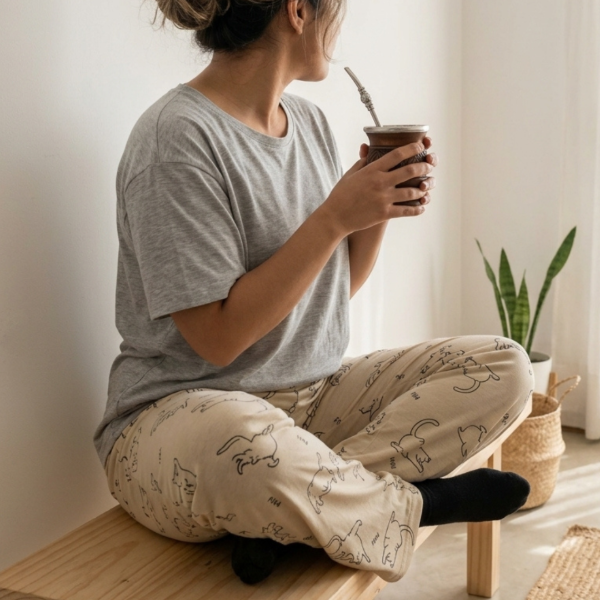 Producto - Pantalon gatos arena