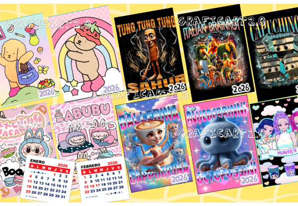 Producto - PACK DIGITAL CALENDARIO MIGNON 2026 INFANTILES