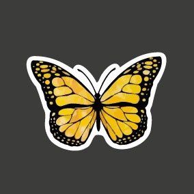 Producto - Mariposa, amarilla 24