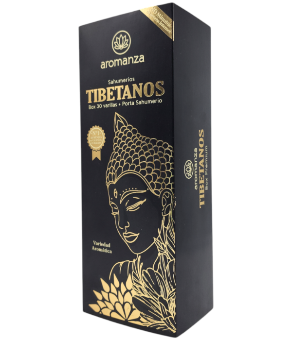 Producto - KIT BOX SAHUMERIOS AROMANZA - TIBETANOS x30 CON PORTASAHUMERIOS