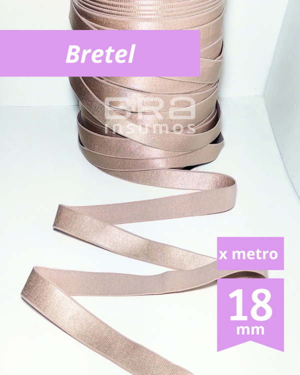Producto - Bretel 18 mm Rasado - Avellana (x Metro)