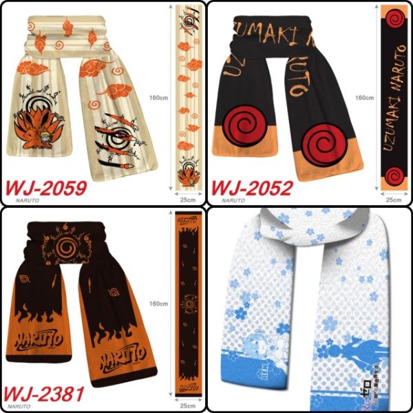 Producto - Bufandas de Naruto y Rem - Ingrese para elegir