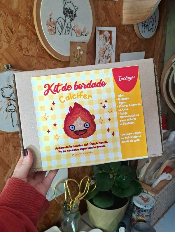 Producto - Kit de bordado- CALCIFER