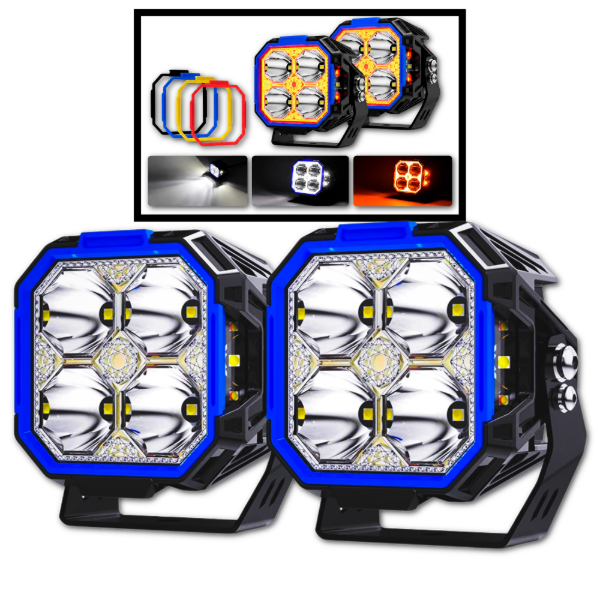 Producto - JGO FAROS PREMIUM DRL CON CABLEADO 35W POWER CHIP OSRAM PM-3INCH-DRL - 0