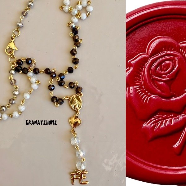 Producto - Rosario Fe marrón y blanco