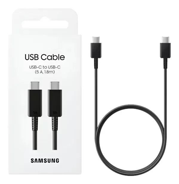 Producto - Cable Samsung ORIGINAL usb C a C 1.8 metros NEGRO