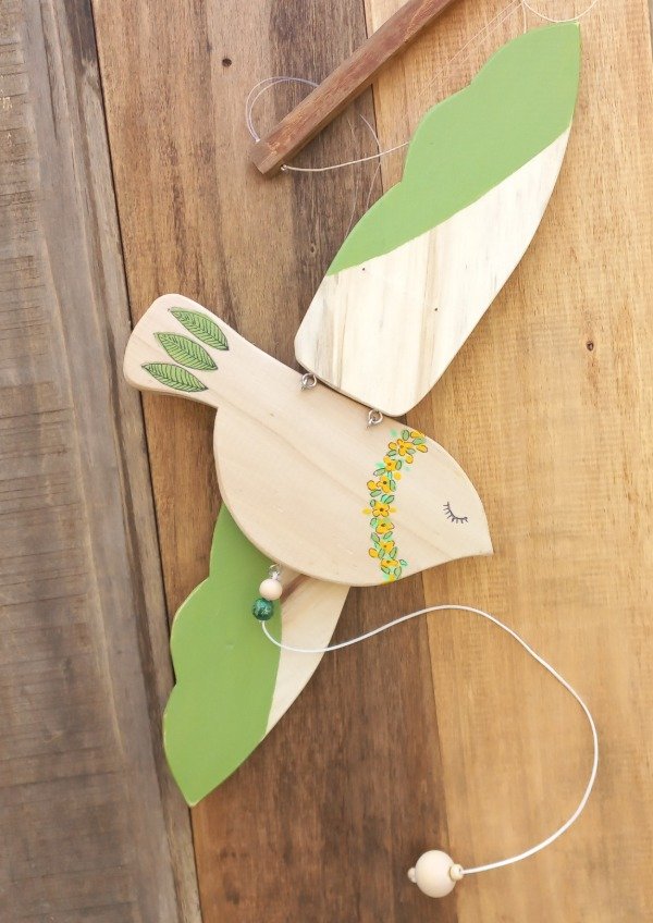 Producto - Ave soñadora pájaro móvil "Virulana" - 0