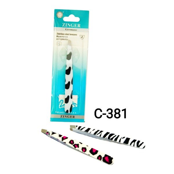 Producto - Pinza depilar animal print zinger C-381