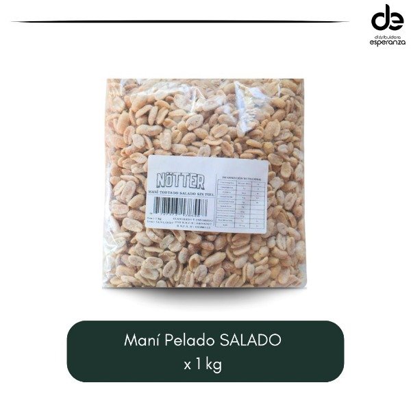 Producto - Mani Tostado pelado salado x 1 kg Notter