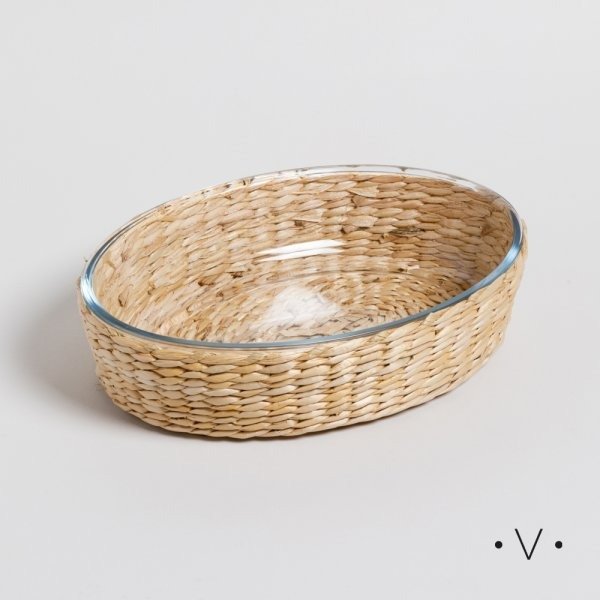 Producto - Fuente Oval p/horno c/seagrass