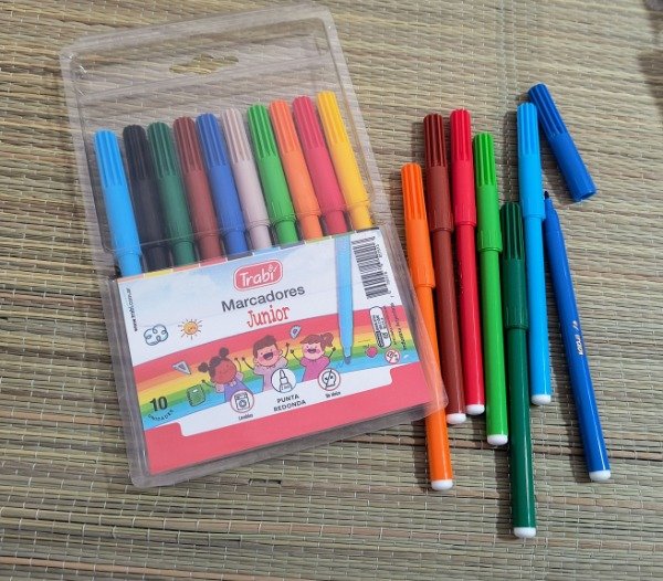 Producto - Fibras marcadores trabi x 10 colores