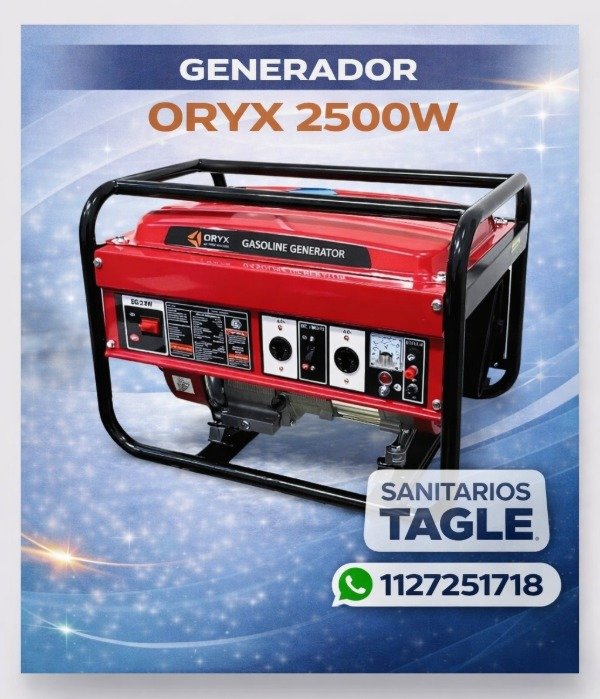Producto - Grupo electrogeno ORYX 2500 w - 6.5 hp.