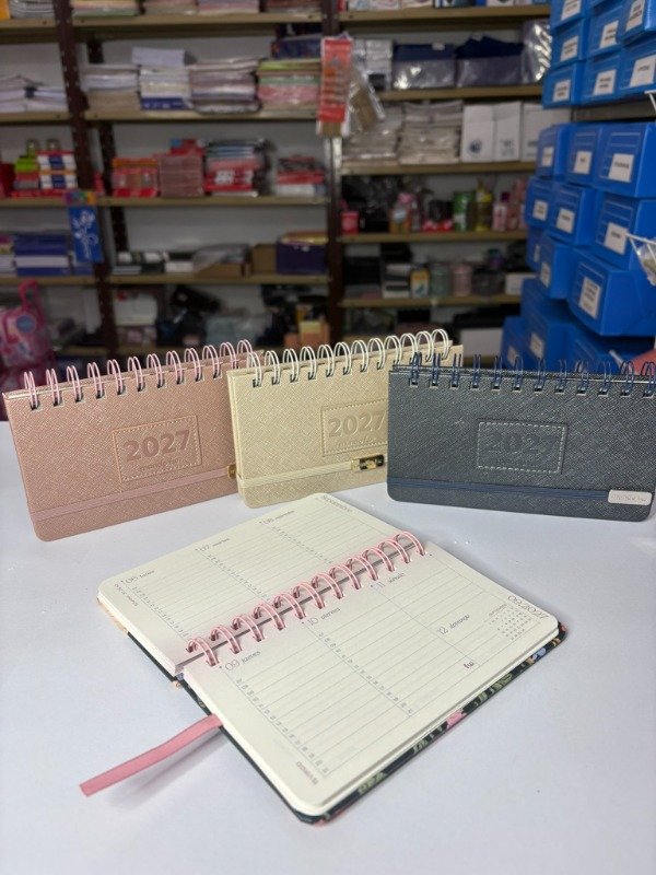 Producto - Agenda Semanal c/espiral POCKET 17x9,5cm - MINIMALISTA - "Mundo FW" - 0