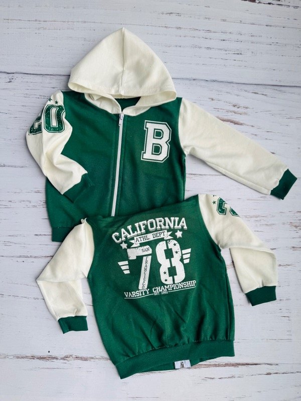 Producto - Bomber con cierre Rústico Verde