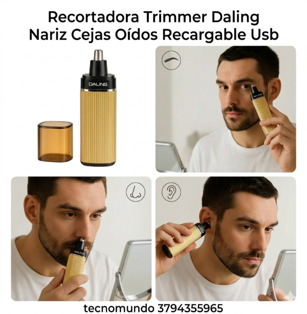 Producto - recortadora trimmer tres en uno corta pelo de nariz oido y cejas