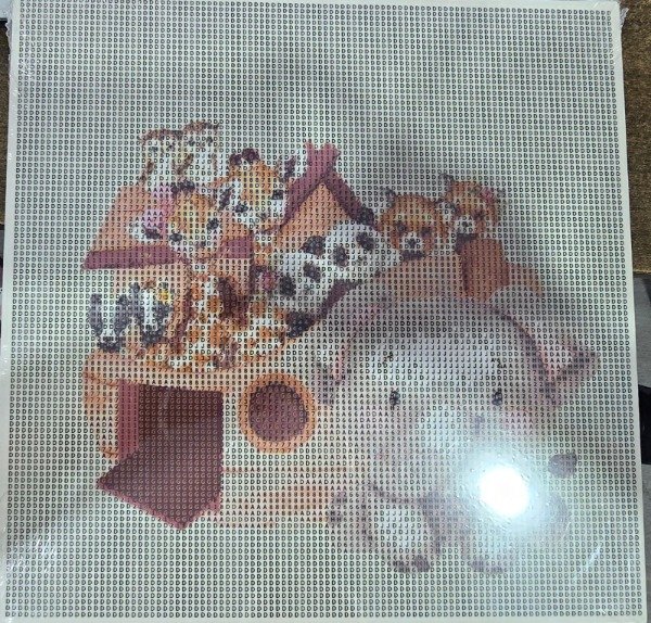 Producto - DIAMOND PAINTING 30X30 BASTIDOR ARCA DE ANIMALITOS