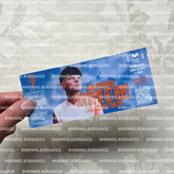 Producto - Entradas de recuerdo 14x6 - LOUIS TOMLINSON How Did We Get Here Tour #2