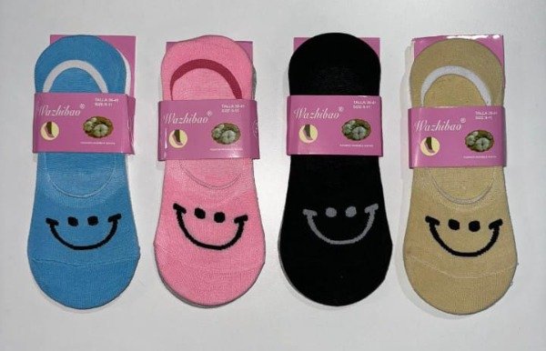 Producto - MEDIAS INVISIBLES DE MUJER ESTAMPADAS PACK X 12