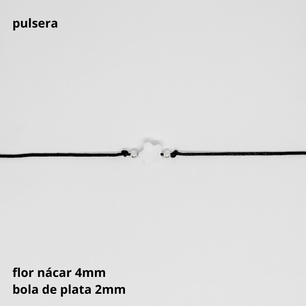 Producto - PUL #FP - Pulsera flor nacar 4mm (DÓLAR)