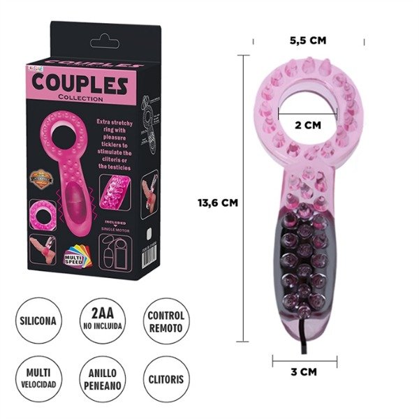 Producto - Anillo Vibrador Couples Collection  Estimulación Doble