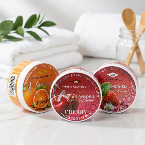 Producto - Crema Exfoliante Facial y Corporal Meike Glamour