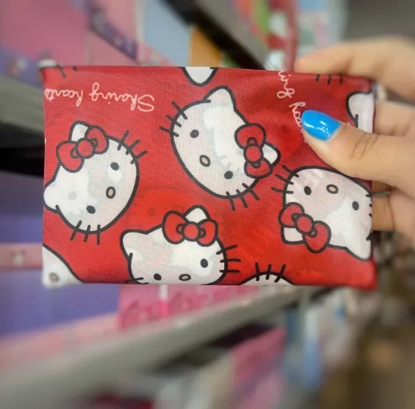 Producto - Bolsa plegable Kitty rojo