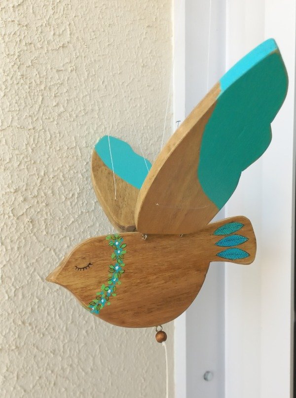 Producto - Ave soñadora pájaro móvil "bambú" - 1
