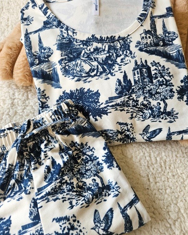 Producto - Pijama Toile Azul - 3