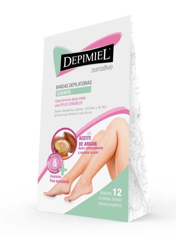Producto - CERA EN BANDA PARA EL CUERPO SENSITIVE 12 Unidades