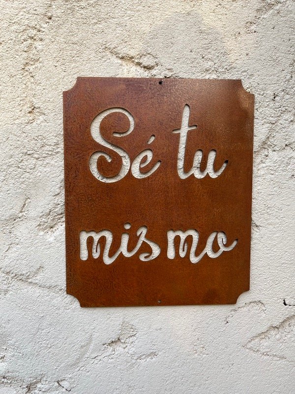 Producto - Chapa decorativa Sé tu mismo