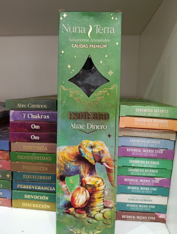 Producto - Sahumerios nuna Terra atrae dinero