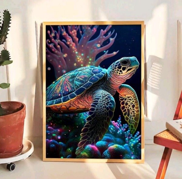 Producto - DIAMOND PAINTING 30X40 TORTUGA MARINA