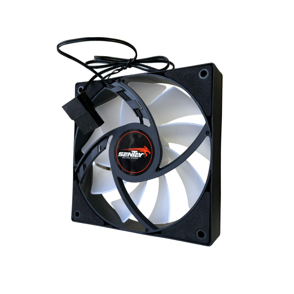 Producto - Cooler 120x120mm 4 pines molex iluminacion led RGB -BULK black Sentey Fan Cooler