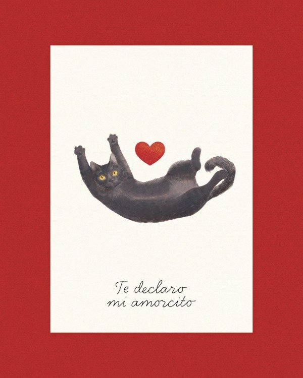 Producto - Postal Amorcito - panterita
