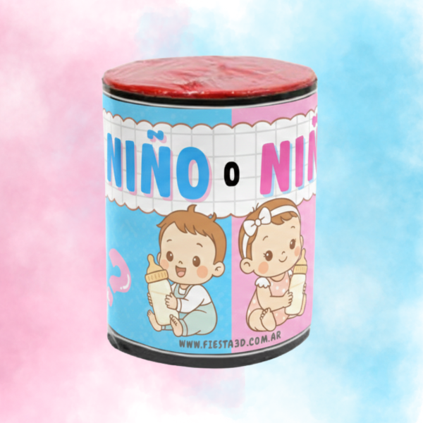 Producto - Pote de humo Revelación niño niña x1