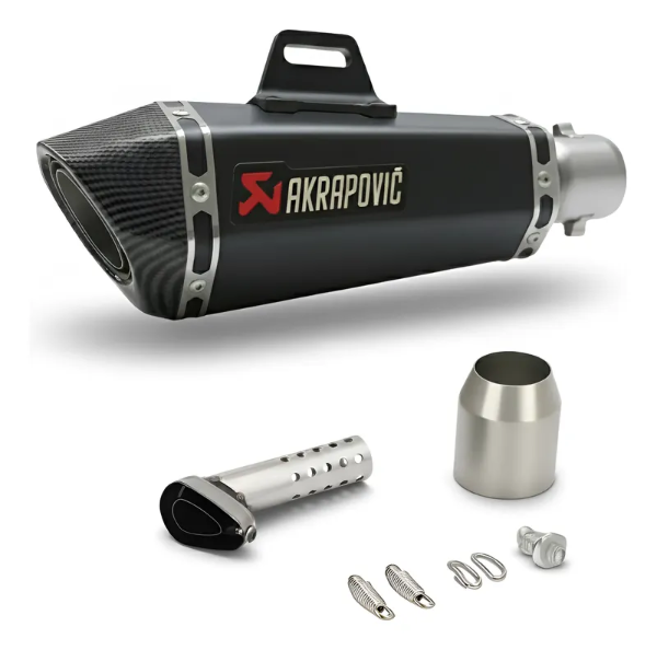 Producto - Escape Silenciador Tipo Akrapovic Universal Negro + DB Killer