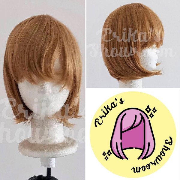 Producto - Peluca corta lacia con flequillo rubio 27