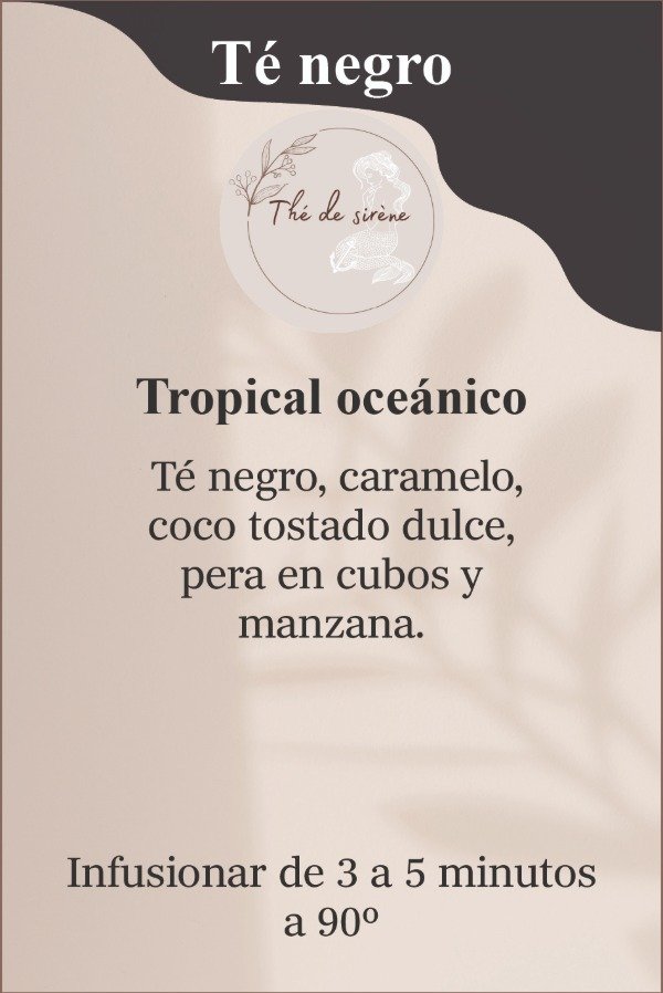 Producto - Blend de té negro 30g - Tropical oceánico