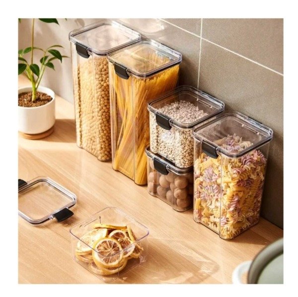 Producto - Frasco hermético de acrílico mediano