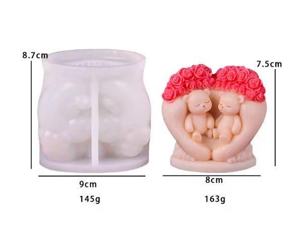 Producto - Ositos Duo en corazón BM3819