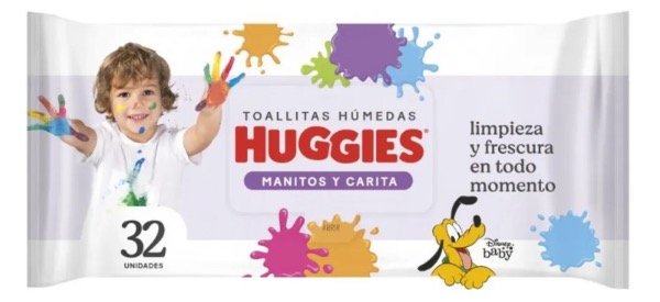 Producto - Toallitas Huggies manitos y caritas 32un
