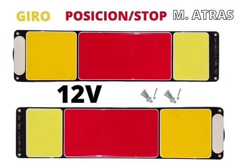 Producto - JGO. FARO TRASERO LED TRICOLOR SILICONA 12V