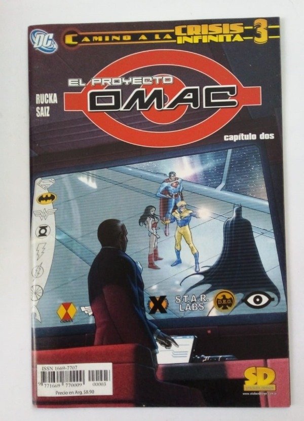 Producto - Camino a la Crisis Infinita #3 El proyecto OMAC 2 - Rucka - SD DC Comics