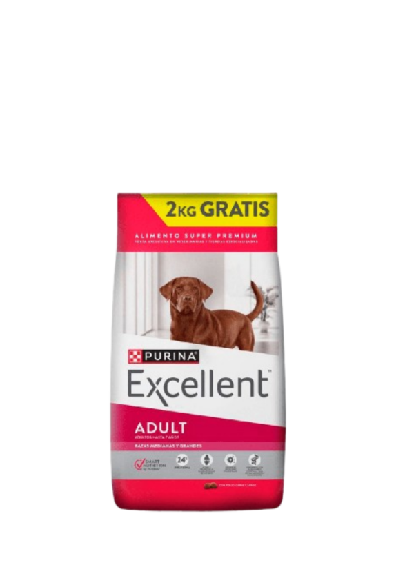 Producto - Excellent perro adulto pollo y arroz - 20 kg + 2 kg GRATIS!