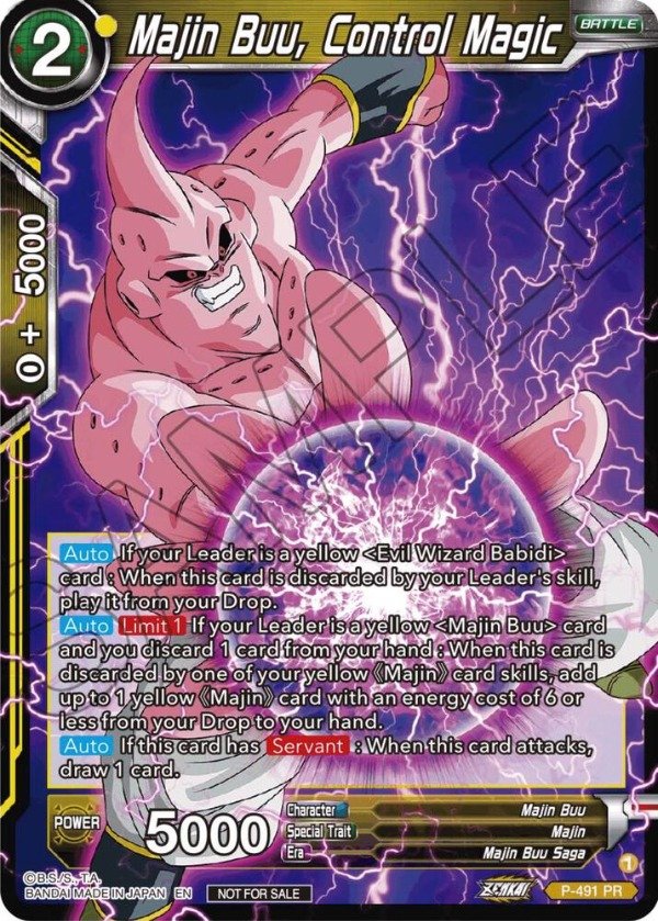 Producto - P-491 - Majin Buu, Control Magic - PR