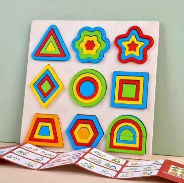 Producto - Rompecabezas Geometrica 9 piezas