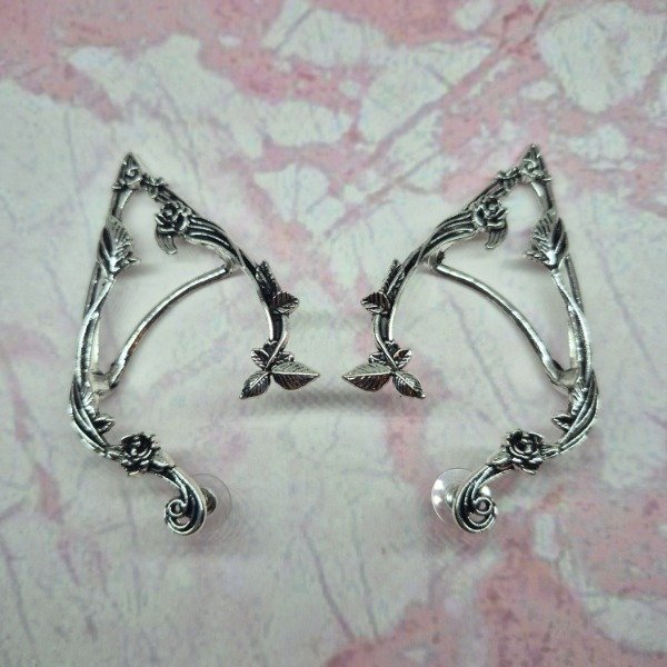 Producto - Aros Trepadores Orejas Elfo Flores (ÚNICO UN STOCK)