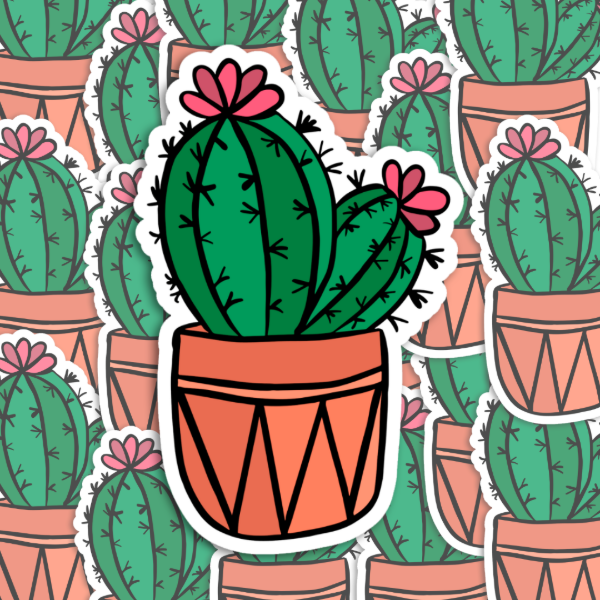 Producto - Sticker - Cactus Doble