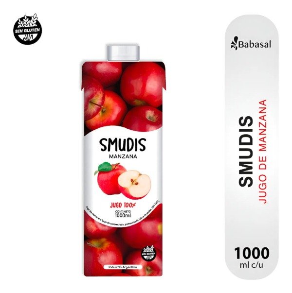 Producto - Jugo Natural Smudis Manzana x 1L